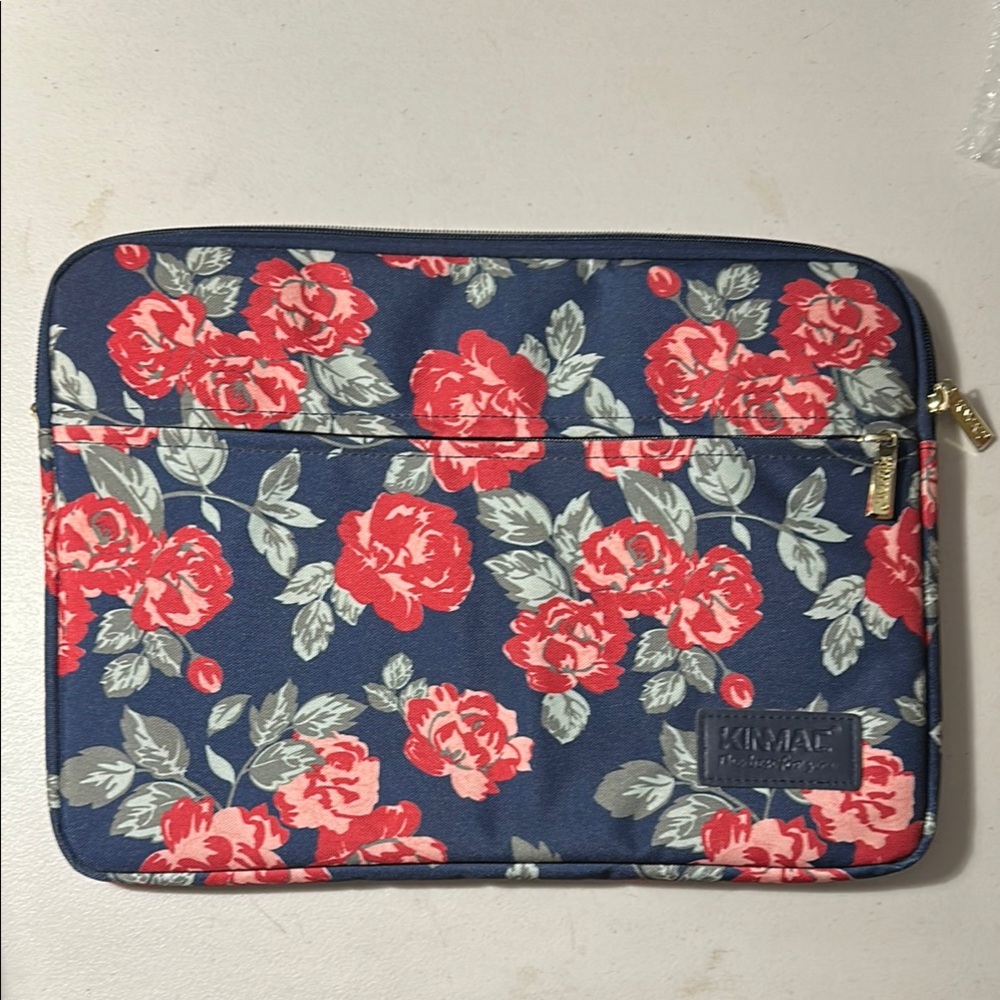 2/$10 Floral Laptop Sleeve with Red Roses